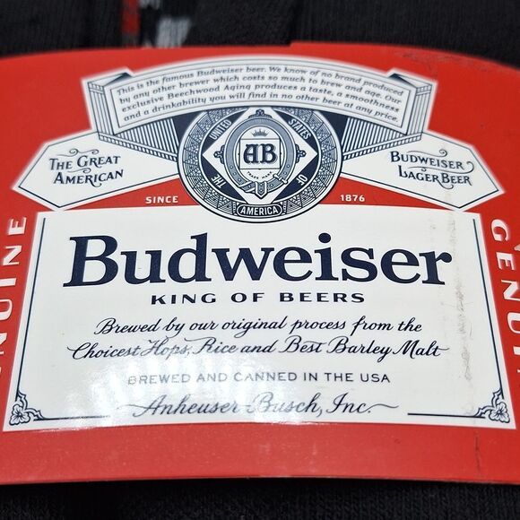 Budweiser king of beers 10 pairs cushion black socks nwt - Picture 4 of 6